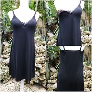 SOMA Short Black Nightgown